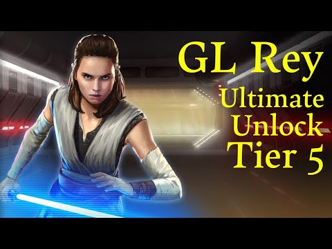Galactic Legend Rey Ultimate Unlock - Tier 5 - Star Wars Galaxy of Heroes!