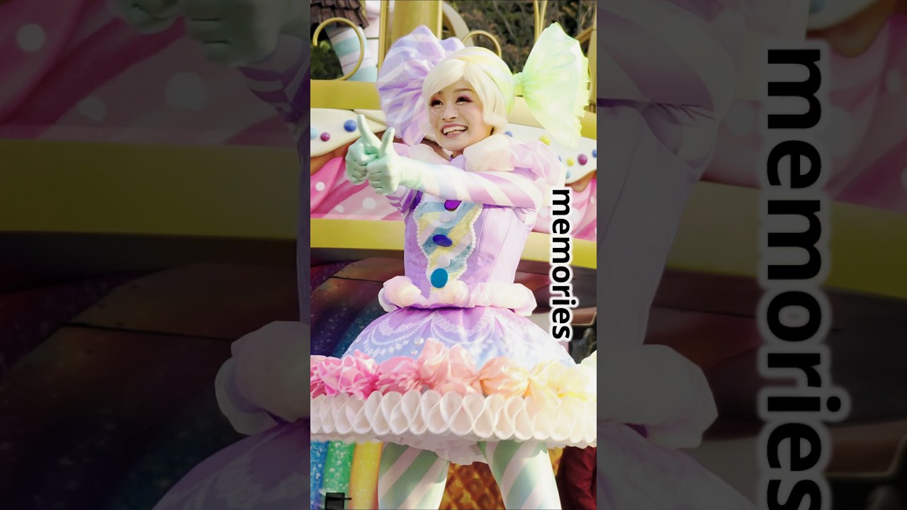 【ラブリーな笑顔】華やかな可愛さでキャンディーのような甘い笑顔をふりまくダンサーさん イッツ・ア・スウィーツフルタイム 2025 #shorts #ディズニーランド #ディズニーダンサー #ヴァネロペ