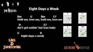 “Eight Days a Week”, The Beatles Lyrics &amp; Chords #subscribe #trending #viral #like #fyp #foryou