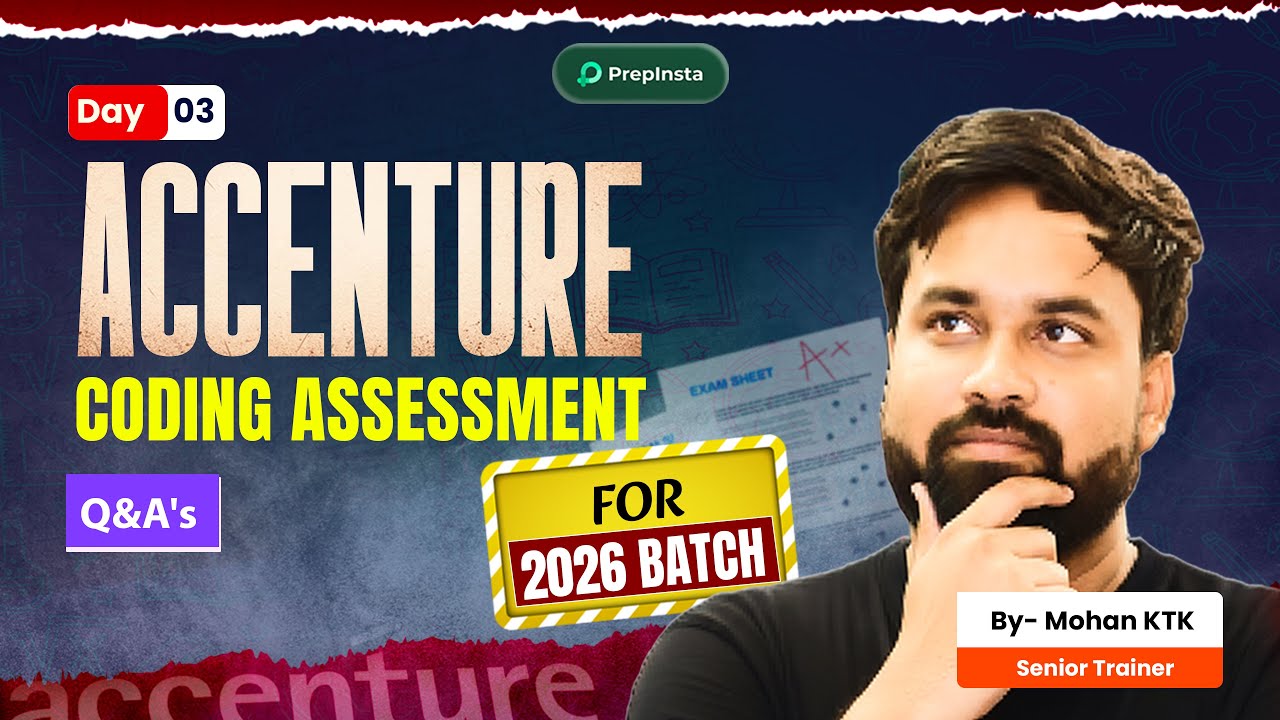 LIVE 🔴 Accenture Coding Assessment 2026 | Frontend, Backend & DBMS Recently Asked Questions