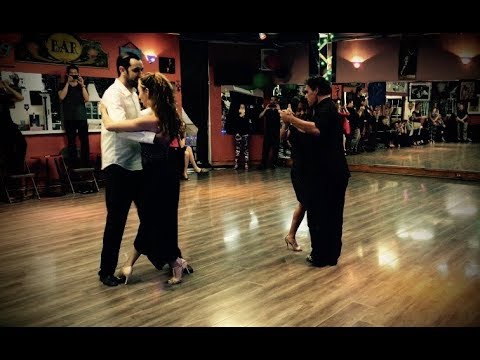 Junior Cervila and Guadalupe Garcia teach with Guillermo De Fazio and Giovanna Dan