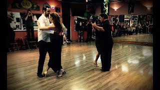 Junior Cervila and Guadalupe Garcia teach with Guillermo De Fazio and Giovanna Dan