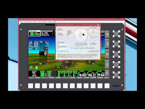 Electronic Flight Instrument System (EFIS) simulator  installation