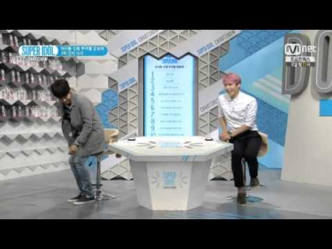 140606 Super Idol Chart Show Ryeowook Butt Dance