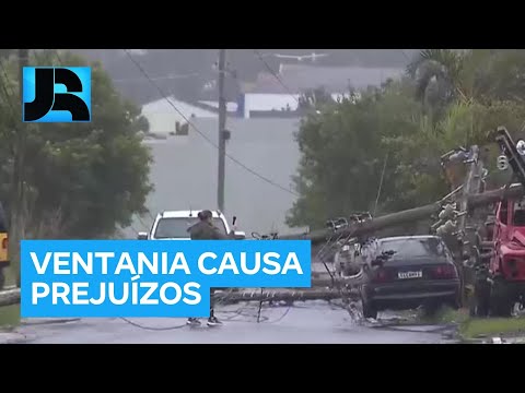 Ciclone extratropical provoca ventania em São Paulo, Paraná e Rio Grande do Sul
