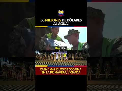 ¡GOLPE DE 56 MILLONES DE DÓLARES! Incautan más de una tonelada de cocaína del narcoterrorismo