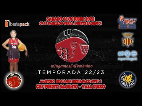 Videohighlights Benjamín Iberiapack CBF Puerto Sagunto - Vall D´Uixo (AMISTOSO 22-23)