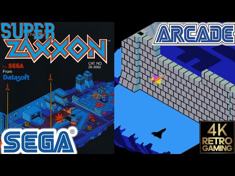 Super Zaxxon Arcade ( Sega 1982 ) 4k Gameplay