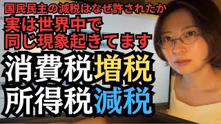 【財務省】国民民主の所得税減税が許されて、れいわ新選組の消費税減税が許されていない理由を解説します。
