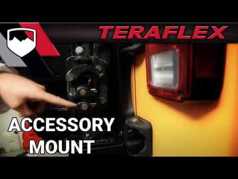 TeraFlex: JK HD Hinged Tire Carrier Accessory Mount