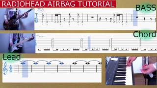 Airbag Worthless Tutorial &amp; TAB(Guitar Keyboard and Bass)Radiohead