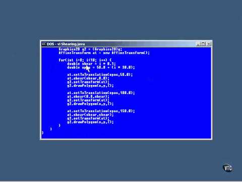 Lesson5 Shearing Java Graphics Tutorial
