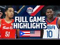 Puerto Rico vs USA SHOWCASE | FULL GAME HIGHLIGHTS | August 7, 2023