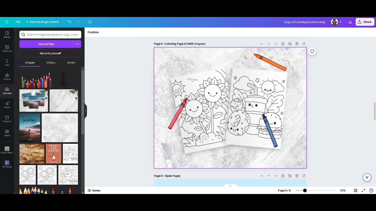 Canva Coloring Book Mockup Tutorial