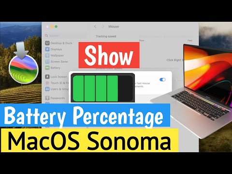 How to Show Battery Percentage in Menu Bar on #macOS_Sonoma