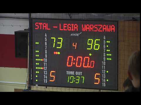 ZKS Stal Stalowa Wola - Legia Warszawa (IV kwarta)  73-96  5.10.2019r.  cz. 5
