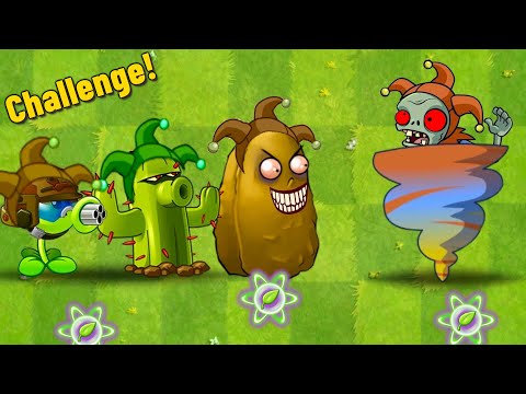 PVZ 2 Challenge - All Plants Level 1 Defeat Jester Zombie! - Who is Best Plant?