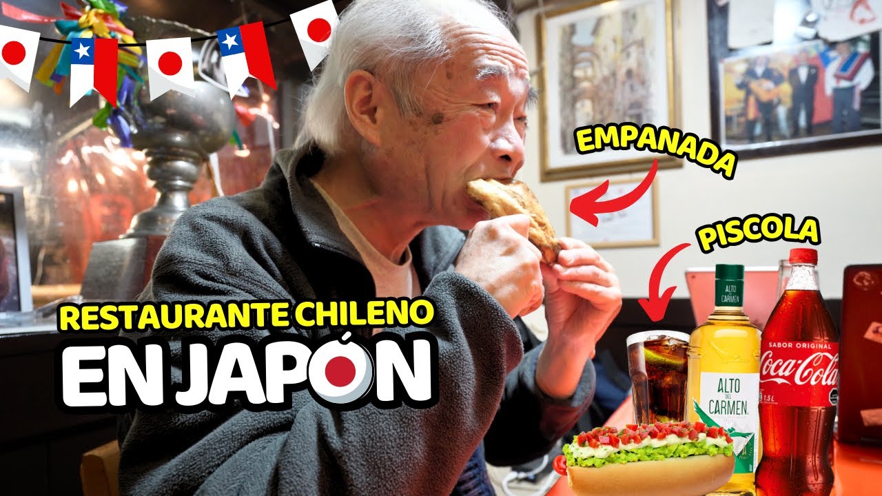 JAPONESES COMEN COMPLETOS y EMPANADAS en RESTAURANTE CHILENO DE TOKIO JAPÓN ¿LES GUSTA? 🇯🇵