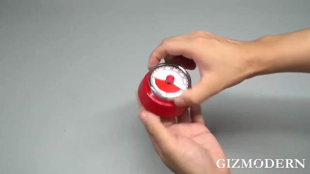 Mechanical Magnetic 55-Minute Visual Countdown Timer With Alarm