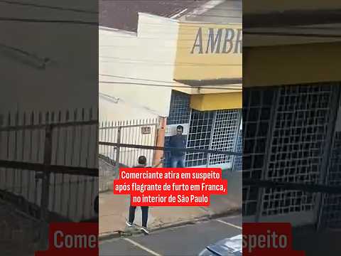 Comerciante atira em suspeito após flagrante de furto em Franca, no interior de São Paulo