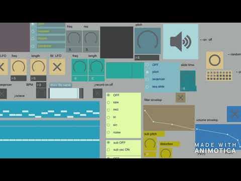 max/msp  synth and drum patch demo /free download