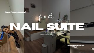 FIRST NAIL SUITE | move-in process + shopping + yapping