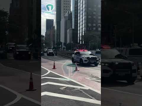 WATCH: Trump’s Motorcade Exits UN Headquarters After Opening Session