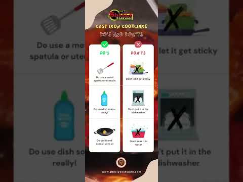 Do's And Don'ts in [Sheely] Cast Iron Cookware | Sheely牌的生铁锅/铸铁锅 注意事项