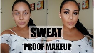 DRUGSTORE SWEAT PROOF MAKEUP TUTORIAL: SUMMER 2017 | JuicyJas