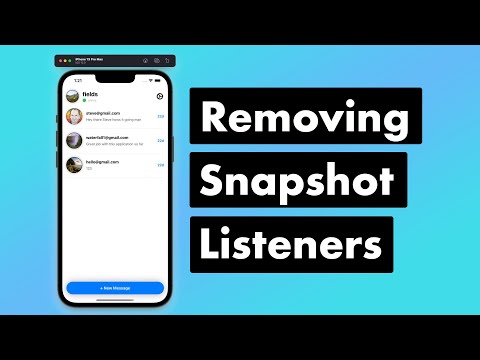 SwiftUI Firebase Chat 16: Removing Snapshot Listeners thumbnail