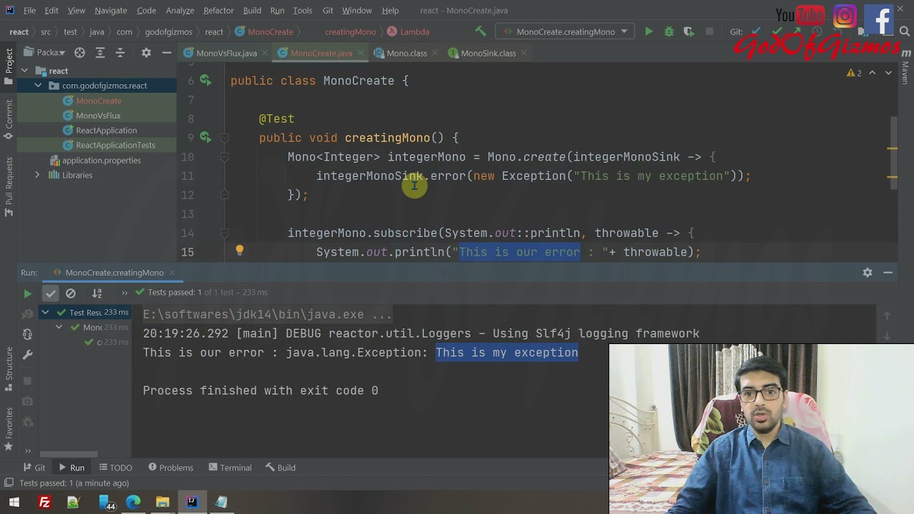 Spring WebFlux | Creating Mono using Create Method | Mono Create Method | RxJava | Reactor Project