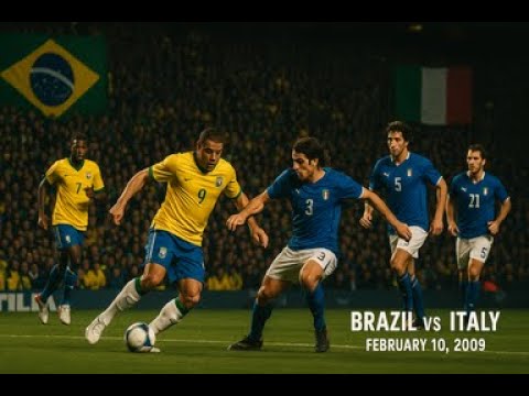 Brazil vs Italy | Full Match | International Friendly | February 10, 2009