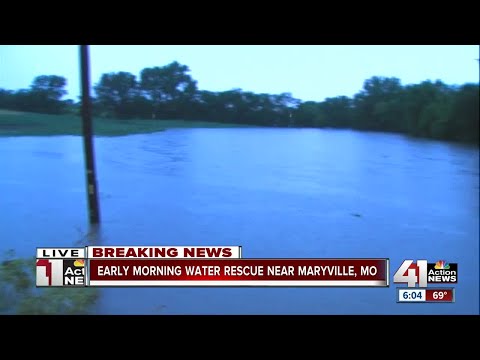 Flooding at 136 Highway in Nodaway County