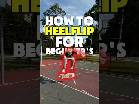 HOW TO HEELFLIP FOR DUMMIES 🛹🔥 #briancantollie #skateboard #skateboarding #heelflip #tutorial