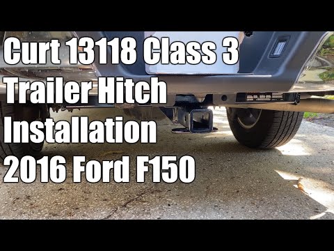 Curt 13118 Trailer Hitch Install 2016 Ford F-150