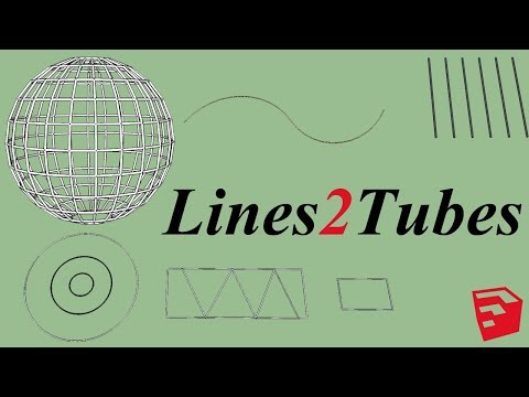 Lines 2 Tubes Plugin For Sketchup