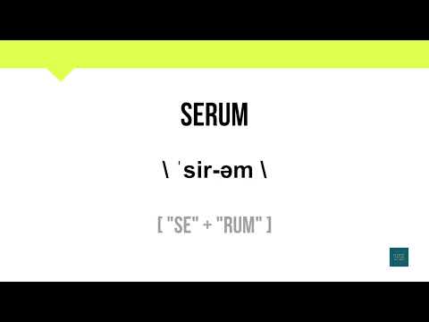How To Pronounce Serum | Meaning | Pronunciation