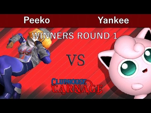 Clubhouse Carnage Melee  WINNERS ROUND 1 - Peeko (Sheik) vs Yankee (Jigglypuff)