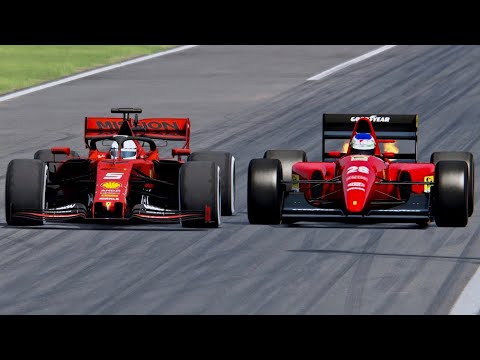 Ferrari F1 2019 vs Ferrari F1 1992 - Monza