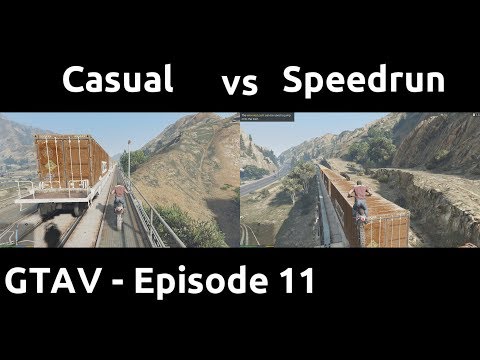 Casual VS Speedrun in GTAV #11 - The Damn Train