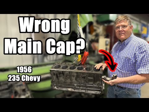 Investigating The MISMATCHED Main Bearings In The BROKE DOWN 235 Chevy