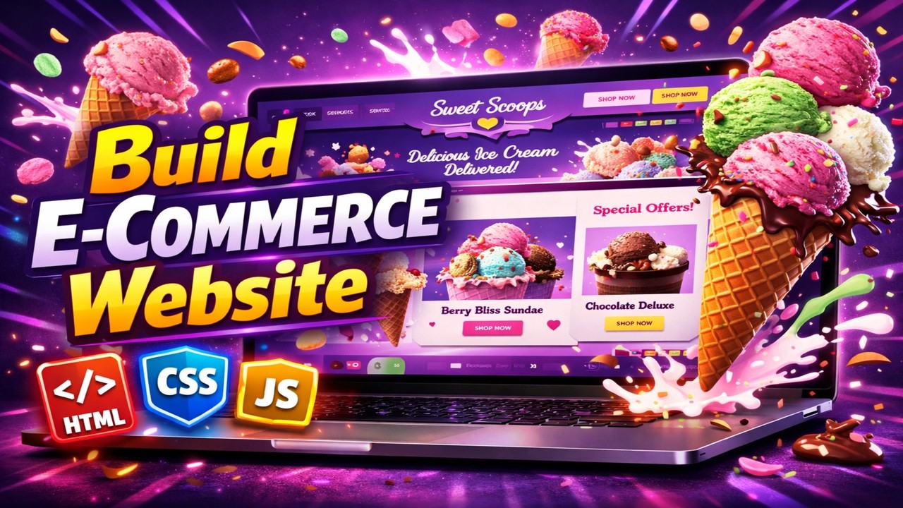 Build a Complete E-Commerce Website Using HTML CSS & JavaScript | Full Project Tutorial