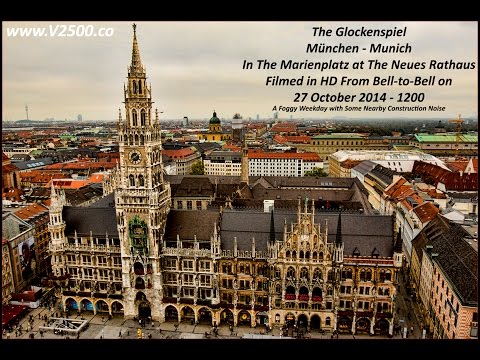 The Munich Glockenspiel - Filmed in HD From Bell-to-Bell