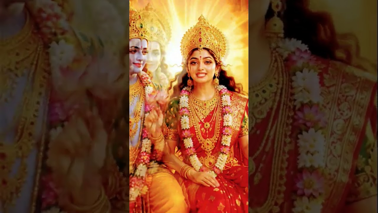 🙏 श्रीकृष्ण और माता लक्ष्मी का दिव्य दर्शन ✨ घर में सुख-समृद्धि आएगी ❤️ #shorts