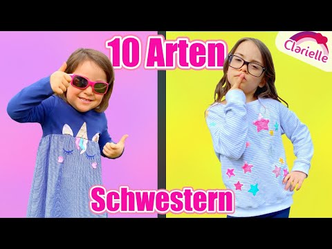 10 Arten von Schwestern | Geschwister | Clarielle