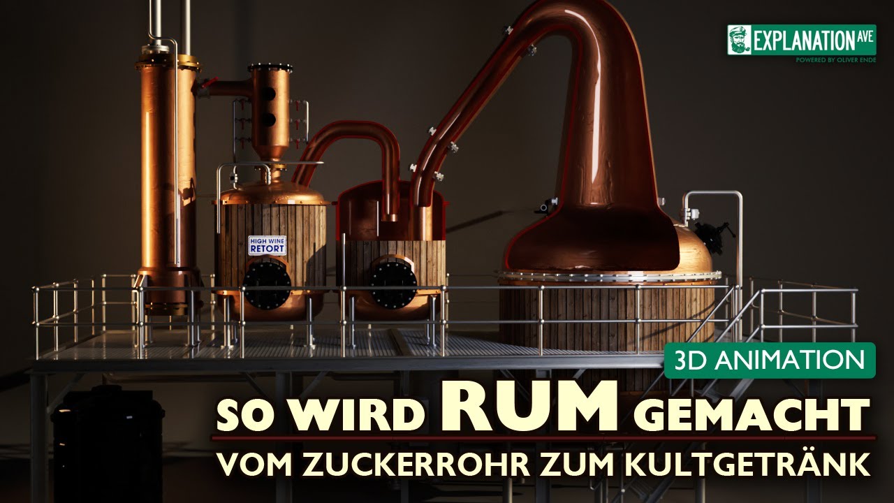 Die Herstellung von Rum - 3D Animation