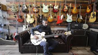 Video thumbnail for 2012 GRETSCH White Falcon Bass by Play Vintage