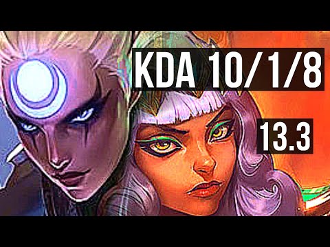 DIANA vs QIYANA (MID) | 10/1/8, Legendary, 1.1M mastery | EUW Master | 13.3