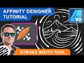Affinity Designer Tutorial - Stroke Width Tool (V2.5)