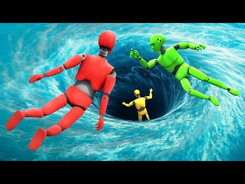 GTA 5 Crash Test Dummy • Crazy Whirlpool Jumps and Fails!